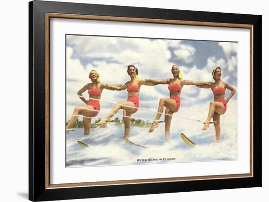 Water Skiers, Florida-null-Framed Art Print