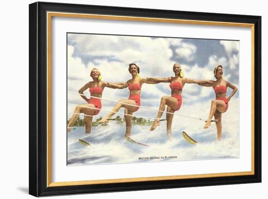 Water Skiers, Florida-null-Framed Art Print