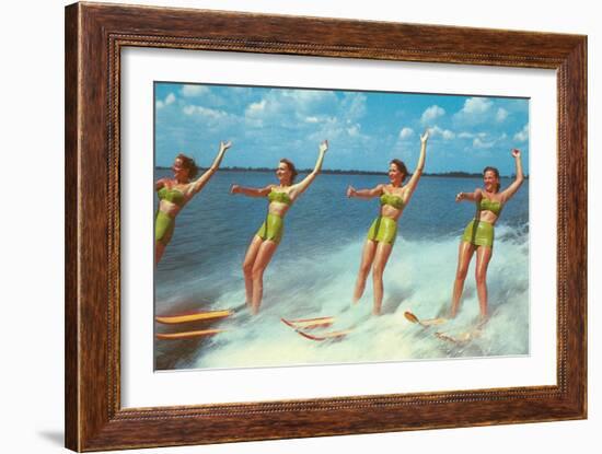 Water Skiers, Florida-null-Framed Art Print