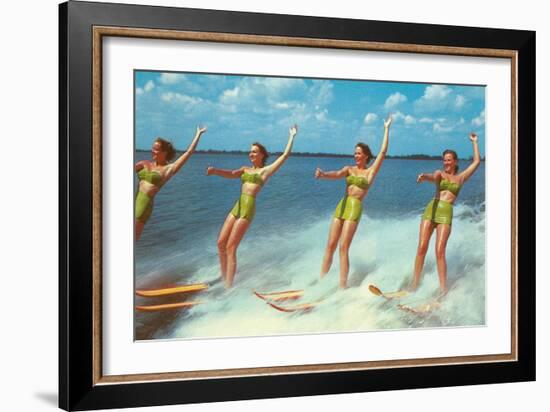 Water Skiers, Florida-null-Framed Art Print