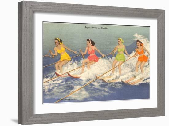 Water Skiers, Florida-null-Framed Art Print