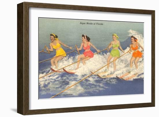 Water Skiers, Florida--Framed Art Print