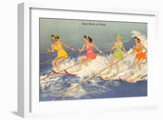 Water Skiers, Florida-null-Framed Art Print