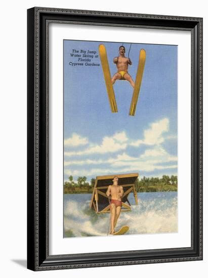 Water Skiers, Florida-null-Framed Art Print