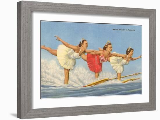 Water Skiers, Florida-null-Framed Art Print