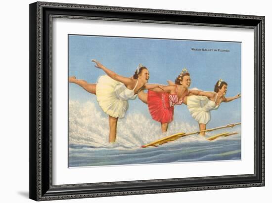 Water Skiers, Florida-null-Framed Art Print