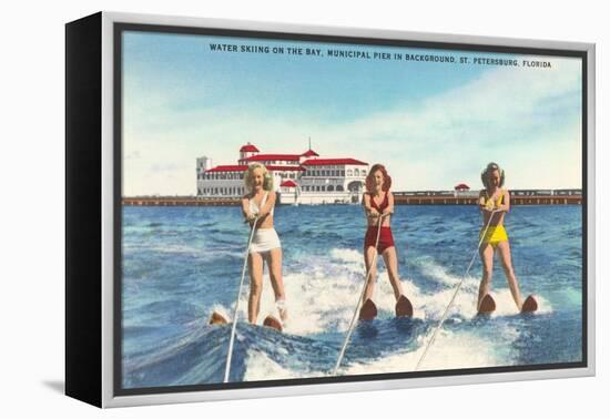 Water Skiers, St. Petersburg, Florida-null-Framed Stretched Canvas