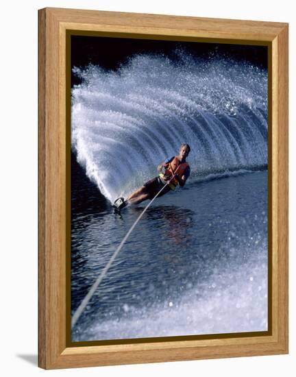 Water Skiing-null-Framed Premier Image Canvas