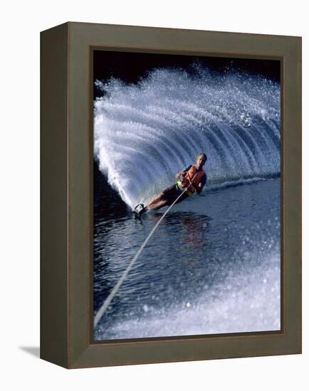 Water Skiing-null-Framed Premier Image Canvas