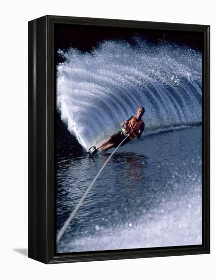 Water Skiing-null-Framed Premier Image Canvas