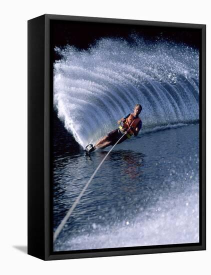 Water Skiing-null-Framed Premier Image Canvas