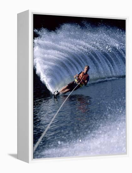 Water Skiing-null-Framed Premier Image Canvas