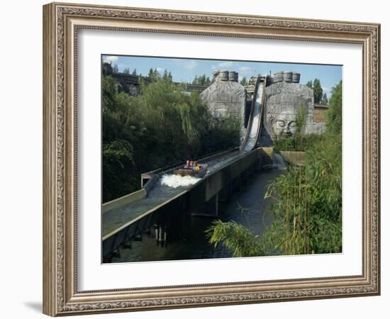 Water Slide Ride, Chessington World of Adventure, Surrey, England, United Kingdom, Europe-Charles Bowman-Framed Photographic Print