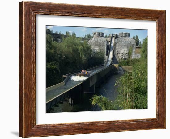 Water Slide Ride, Chessington World of Adventure, Surrey, England, United Kingdom, Europe-Charles Bowman-Framed Photographic Print