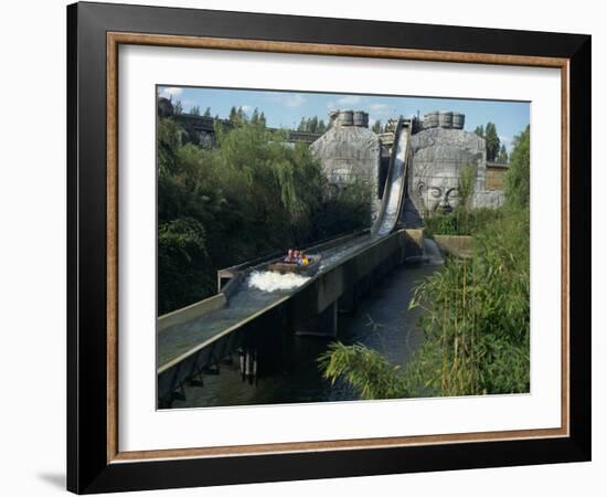 Water Slide Ride, Chessington World of Adventure, Surrey, England, United Kingdom, Europe-Charles Bowman-Framed Photographic Print