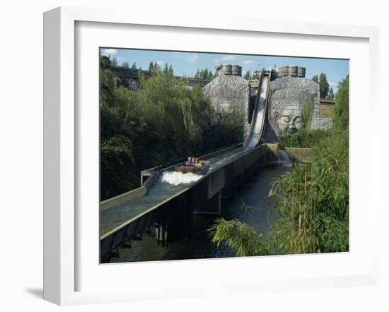 Water Slide Ride, Chessington World of Adventure, Surrey, England, United Kingdom, Europe-Charles Bowman-Framed Photographic Print