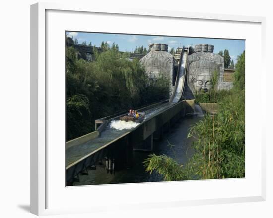 Water Slide Ride, Chessington World of Adventure, Surrey, England, United Kingdom, Europe-Charles Bowman-Framed Photographic Print