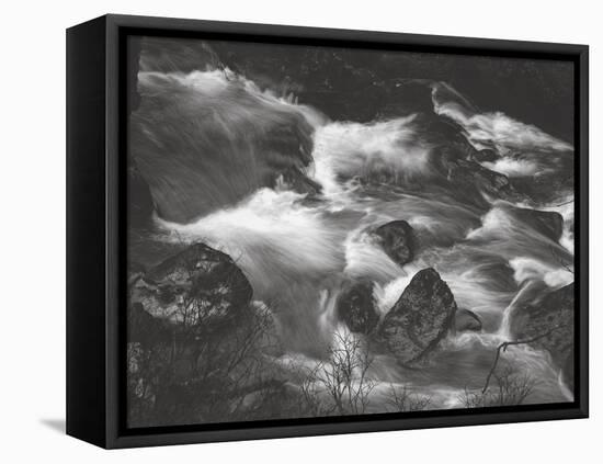 Water Splashing in River-Clive Nolan-Framed Premier Image Canvas