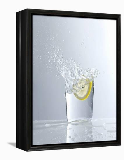 Water Splashing Out of a Glass-Karl Newedel-Framed Premier Image Canvas