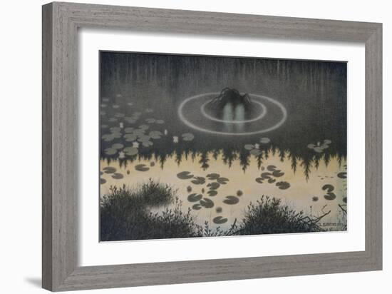 Water sprite, 1904-Theodor Severin Kittelsen-Framed Giclee Print