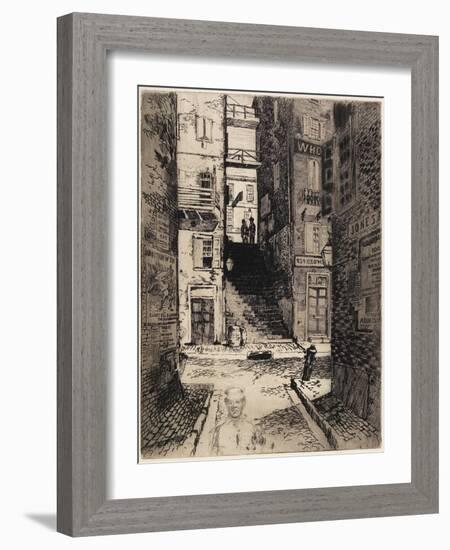 Water Street Stairs, Looking Up, 1881-Joseph Pennell-Framed Giclee Print