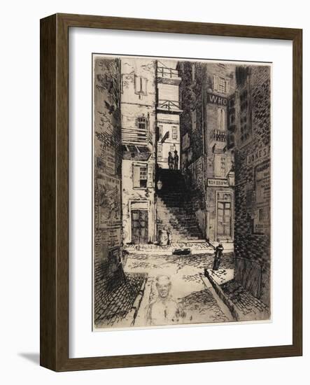 Water Street Stairs, Looking Up, 1881-Joseph Pennell-Framed Giclee Print