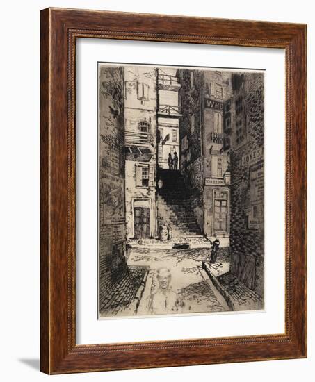 Water Street Stairs, Looking Up, 1881-Joseph Pennell-Framed Giclee Print