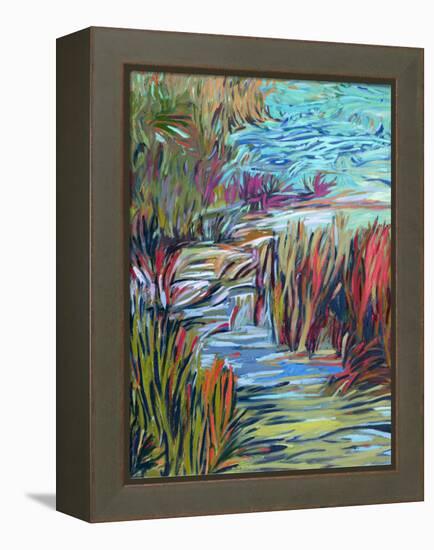 Water Symphony-Jane Schmidt-Framed Stretched Canvas