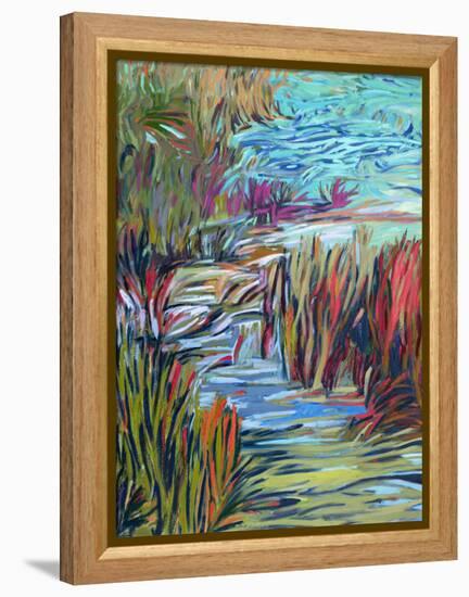 Water Symphony-Jane Schmidt-Framed Stretched Canvas