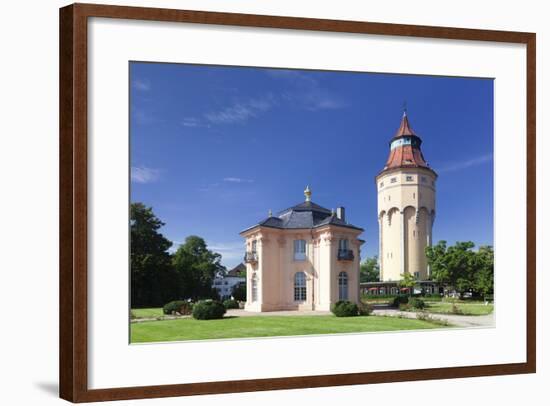 Water Tower and Pagodenburg Pavillon, Rastatt, Black Forest, Baden Wurttemberg, Germany, Europe-Markus Lange-Framed Photographic Print