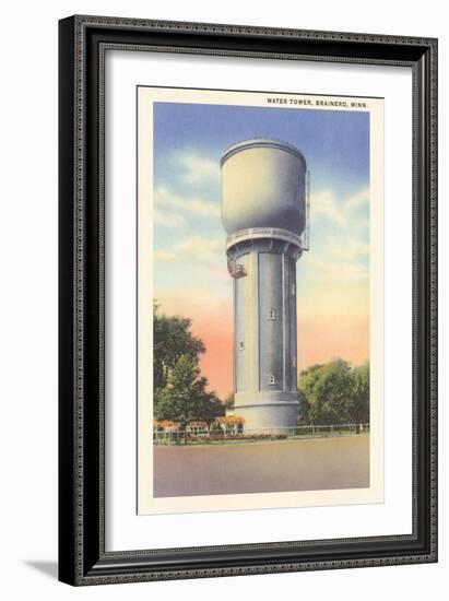 Water Tower, Brainerd, Minnesota-null-Framed Art Print