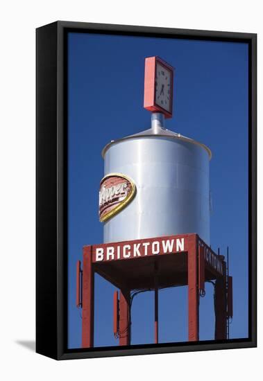 Water Tower, Bricktown, Oklahoma City, Oklahoma, USA-Walter Bibikow-Framed Premier Image Canvas