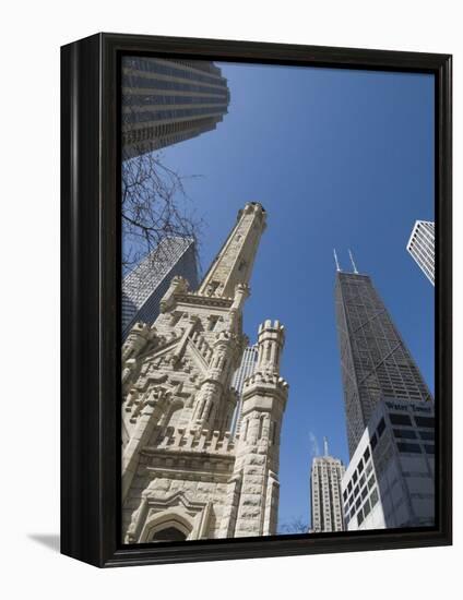 Water Tower, Chicago, Illinois, United States of America, North America-Robert Harding-Framed Premier Image Canvas