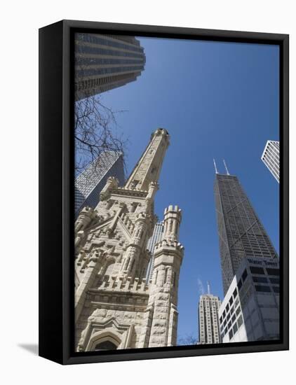 Water Tower, Chicago, Illinois, United States of America, North America-Robert Harding-Framed Premier Image Canvas