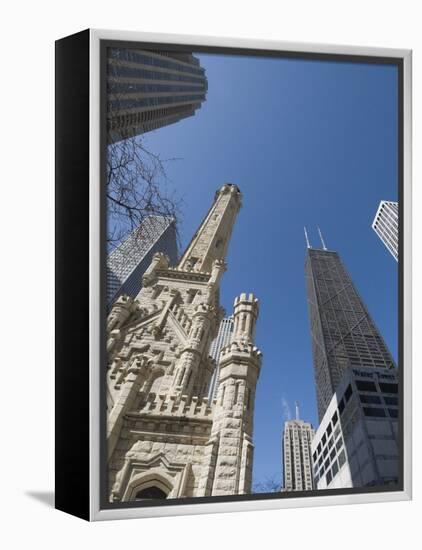 Water Tower, Chicago, Illinois, United States of America, North America-Robert Harding-Framed Premier Image Canvas