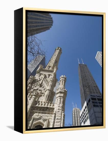 Water Tower, Chicago, Illinois, United States of America, North America-Robert Harding-Framed Premier Image Canvas