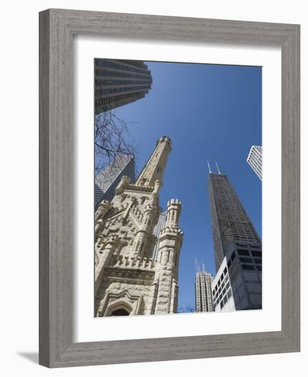 Water Tower, Chicago, Illinois, United States of America, North America-Robert Harding-Framed Photographic Print