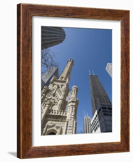 Water Tower, Chicago, Illinois, United States of America, North America-Robert Harding-Framed Photographic Print