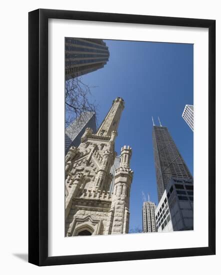 Water Tower, Chicago, Illinois, United States of America, North America-Robert Harding-Framed Photographic Print