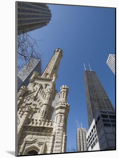 Water Tower, Chicago, Illinois, United States of America, North America-Robert Harding-Mounted Photographic Print