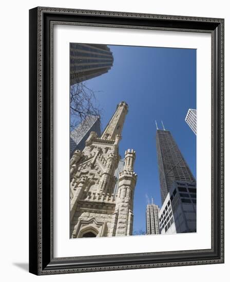 Water Tower, Chicago, Illinois, United States of America, North America-Robert Harding-Framed Photographic Print