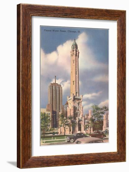 Water Tower, Chicago, Illinois-null-Framed Art Print