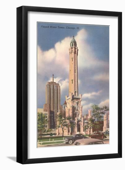 Water Tower, Chicago, Illinois-null-Framed Art Print