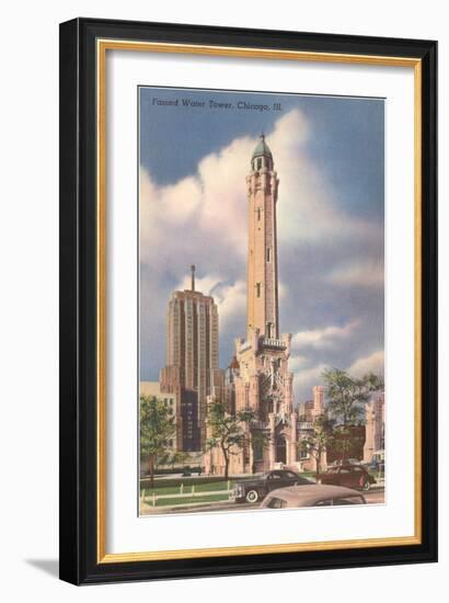 Water Tower, Chicago, Illinois-null-Framed Art Print
