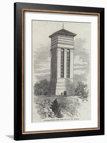 Water-Tower for the Supply of Rugby-null-Framed Giclee Print