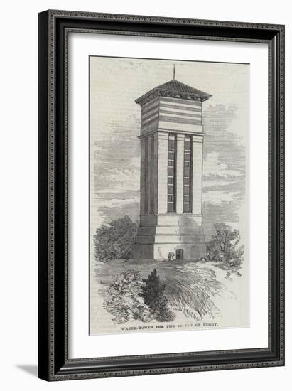 Water-Tower for the Supply of Rugby-null-Framed Giclee Print