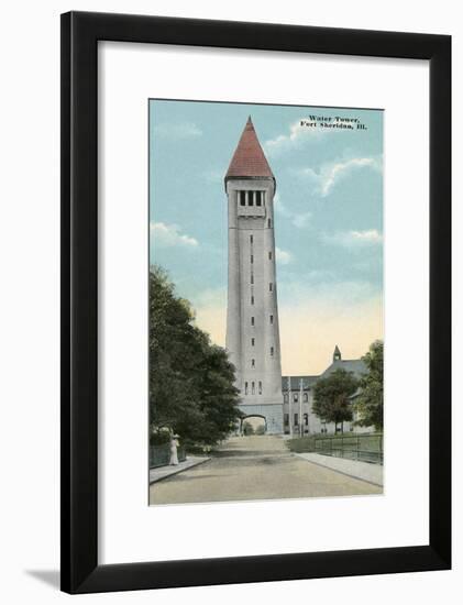 Water Tower, Ft. Sheridan, Illinois-null-Framed Art Print