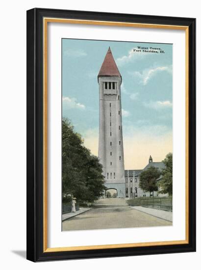 Water Tower, Ft. Sheridan, Illinois-null-Framed Art Print