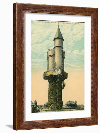 Water Tower, Narragansett Pier-null-Framed Art Print