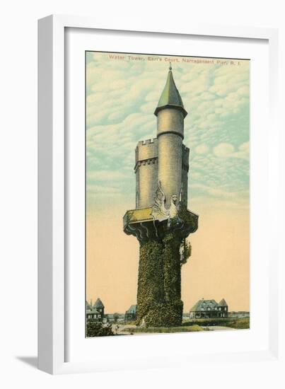 Water Tower, Narragansett Pier-null-Framed Art Print